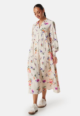 YAS asina Long Shirt Dress Whitecap Gray Klær