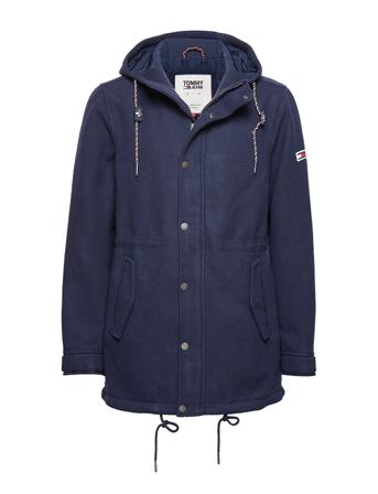 Tjm Wool Parka Blue Tommy Jeans