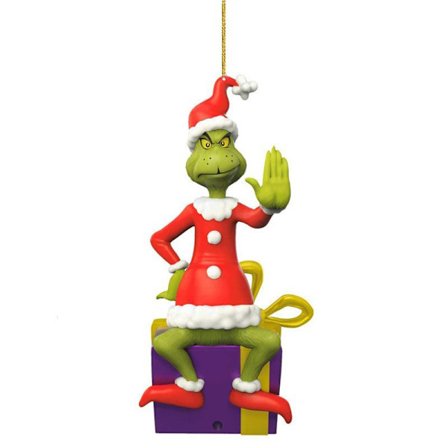 Hot salg Grinch vedhæng 2D fladt vedhæng grønt monster vedhæng nøglering[mo]