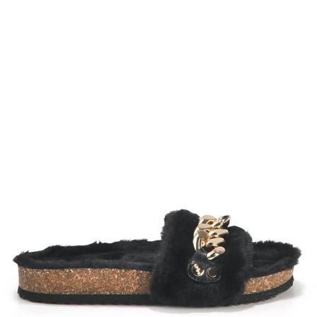 Buffalo Sliders , Zwart , Dames , Maat: 37 EU