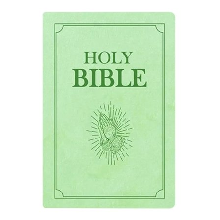 Hyggelig Tro-Bibel Pude Åbningsbar Bog Plys Pude til Hellige Bibel Børn Krammepude Gave grøn