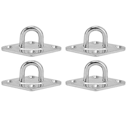 4 stk. 304 Rustfrit Stål Øjeplade Loft Vægmonteringskrog til Gynger Hængekøjer Dekorationer