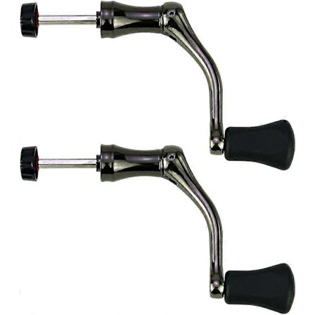2 STK Fiskestang Hjul Håndtag, Fuld Metal Rocker Greb Fiskehjul Håndtag til de fleste FiskehjulL
