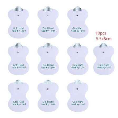 Återanvändbara Självhäftande Gel Elektroder för Tens Akupunktur Fysioterapi Digital Elektroterapi Maskin Pulsstimulator~05680