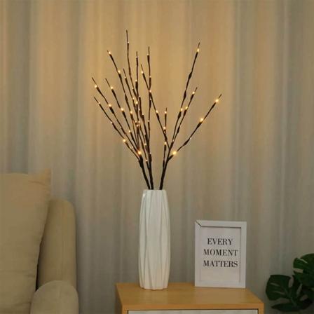 LED-grenljus konstgjorda trädgrenar DIY-skrivbordsprydnad för vardagsrummet i sovrummet branch light