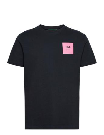 Lyø Organic Tee T-shirts Short-sleeved Svart H2O*Betinget Tilbud