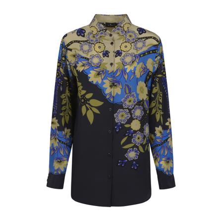 Etro Shirts blå, Dam, Dam, Storlek: S