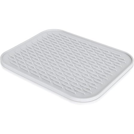 Liten Silikonmatte, Sklisikker Silikonplate, Oppvaskmatte, Dryppmatte, Gryteunderlag, Varmebestandig Underlag (Grå, 29,5 x 23,5 cm)
