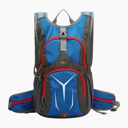 Ryggsäck 15 liter blå/svart/röd - Biltema