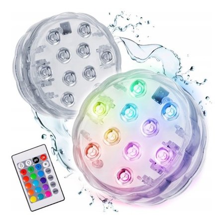 2-PACK Vandtæt dekorativ LED-belysning