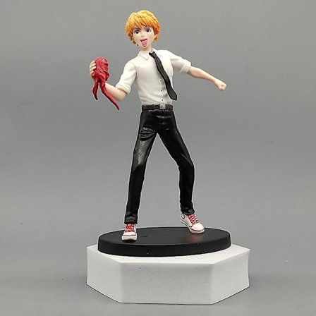 19cm Motorsåg Man Denji Anime Figur Power/denji Action Figur Motorsåg Man Denji Figurine Vuxen Samlarobjekt Modell Docka Leksak Present C