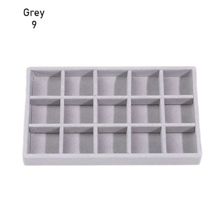 Roterande smyckeskrin Örhängehållare GRÅ 9 grey 9