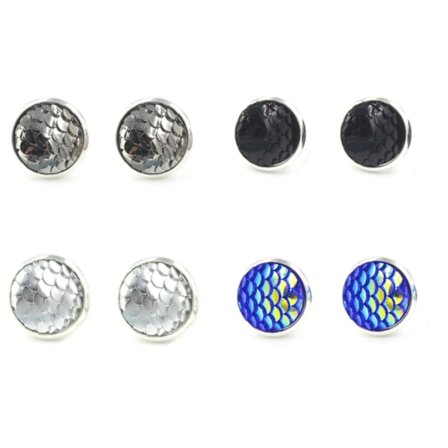 Earrings - Scale - Dragon - Mermaid - 4 colours
