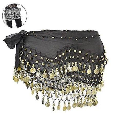 Hip Scarf til mavedans, Kvinders mavedans-scarf med møntskørt