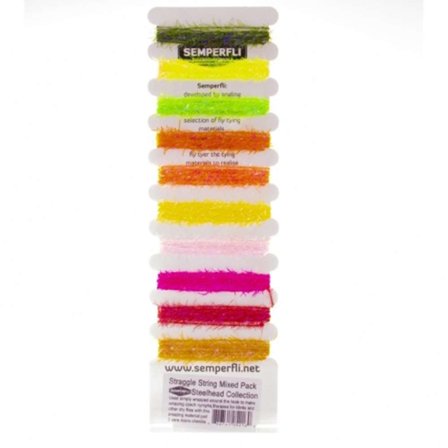 Semperfli Straggle String Mixed Pack - Bright Colours (Steelhead)