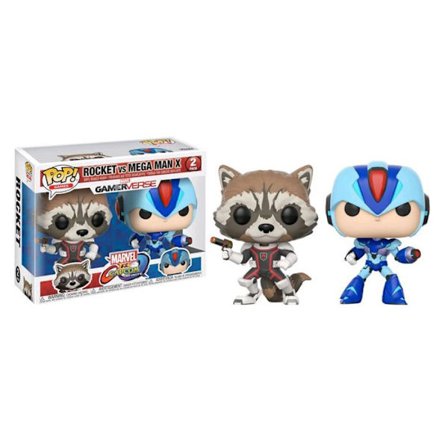 Funko Pop! Marvel VS Capcom: Rocket VS Mega Man X - FUNKO - Pop Vinyl - 2 figurer - Blandat