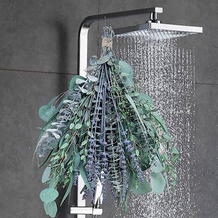 Eukalyptus & Lavendel Miks Bukett Blomsterpakke For Dusj, Naturlig Ekte Frisk Eukalyptusblader Eukalyptus Dusjplante, Dusj Hjemmedekor