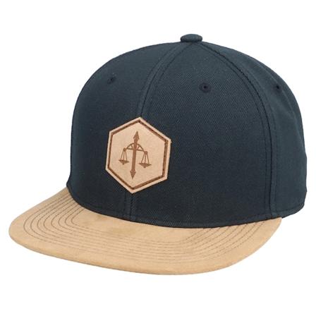 Astrology - Schwarz snapback Cap - Libra Zodiac Patch Black/Suede Snapback @ Hatstore