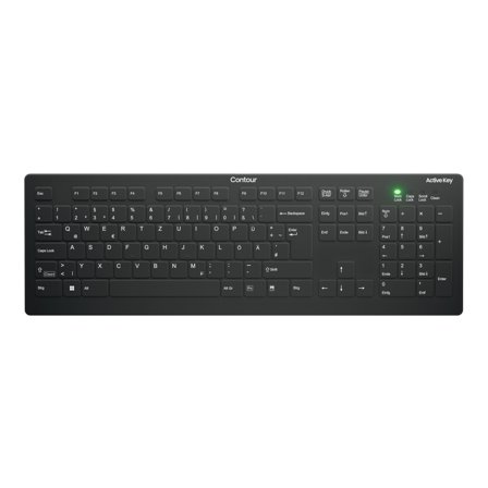 Contour Design AK-C8112 MEDICAL KEYBOARD WL BLACK WRLS