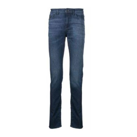 Hugo Boss - Straight - Blå - Herr - Storlek: W42, Herr, Storlek: W42