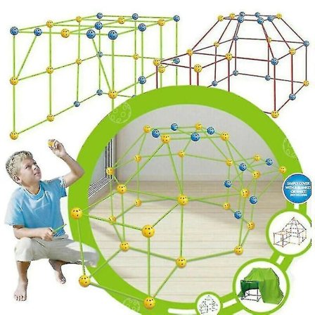 87 Osainen Rakenna Oma Maja -setti Tee-se-itse Lasten Lahja Linnakkeen Rakennuslelu