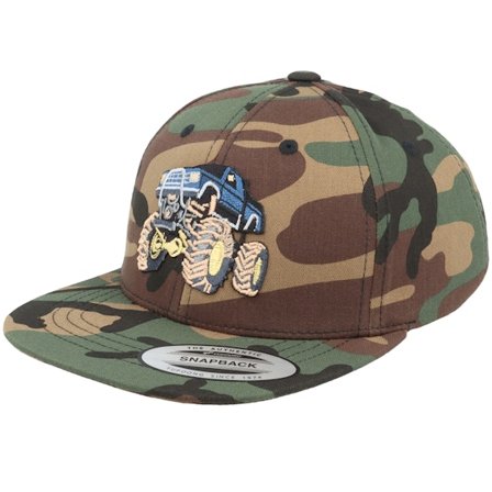 Kiddo Cap - Camo snapback Keps - Kids Big Wheels Monster Truck Camo Snapback @ Hatstore