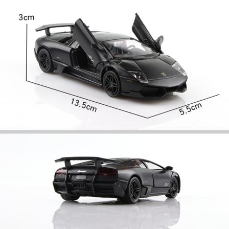 Lasten lelu Mattamusta Series Lamborghini SUV Hieno malli 1/36 metalliseosauto