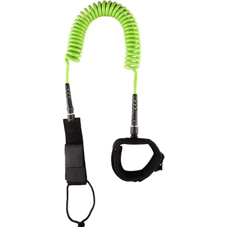 Surf SUP-brädleash, 7 mm TPU-spiralformad stand up paddle-brädleash och surfbrädleash, vadderad fotledsstrop benrem