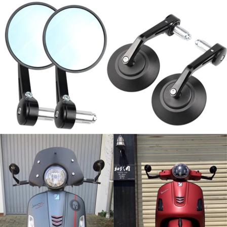 1 par motorsykkel homologert styre sidespeil 7/8" 22 mm sidespeil for CB1000R CB400 MT07 MT09 Z1000 XSR 700 Cafe racer