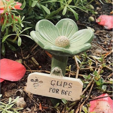 Blomformad insektsmatare i keramik | Trädgårdseko-dekoration