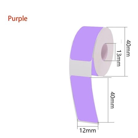 Självhäftande thermal etikett Thermal etikettklistermärke Papper LILA