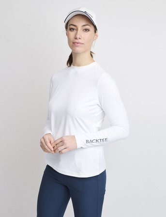 BACKTEE Ladies First Skin Round Neck - White - XL