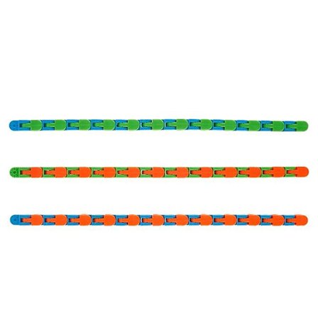 3 kpl 28 cm Dekompressiolelu Wacky Tracks -ketju Värikäs palapeli Sensoriset fidget-lelut Lasten aikuisten palapeli Hauska lahja Lasten lelut