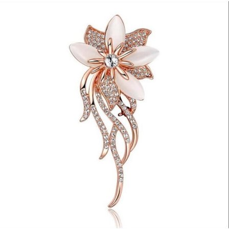 Brosje med katteøye for kvinner designet av Brooch chic wedding b