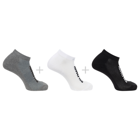 Salomon - Chaussettes Everyday Low 3-pack - Black / White - 39-41