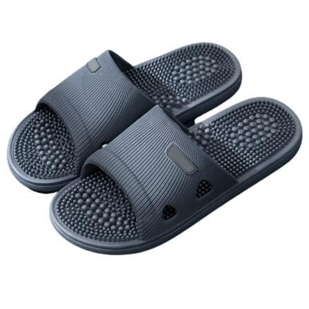 Unisex -jalkahieronta Tofflor Akupressur -hieronta Tofflor Shiatsu Arch Sm rtlindring Halkfria-hierontalaitteet miehille Dark Gray 42-43