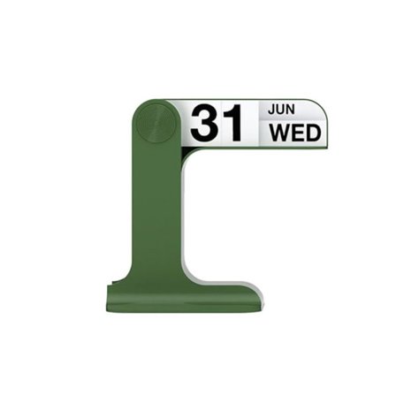Skrivebordskalender Vendbar kalender GRØNN