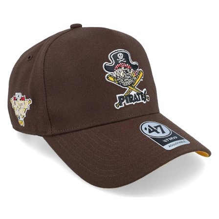 47 Brand - MLB Brun adjustable Caps - Hatstore Exclusive x Pittsburgh Pirates Asg Brown Mvp A-Frame Adjustable @ Hatstore