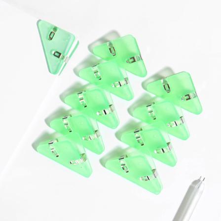 1st färghörnklämmor Set Triangel Transparent Sidhållare Ind