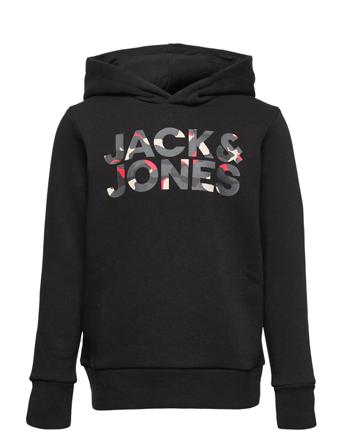 Jjramp Sweat Hood Jnr Hettegenser Genser Svart Jack & J S