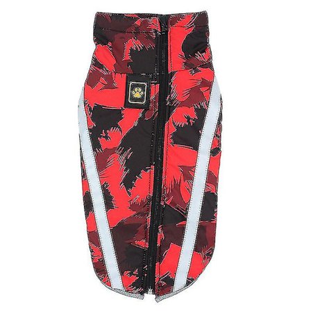 Vanntett Hundeklær Varm Polstret Jakke Glidelås Jumper Vest Jakke