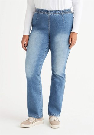 Cellbes of Sweden - Elastiske jeggings i lyseblå til damer i størrelse 44L