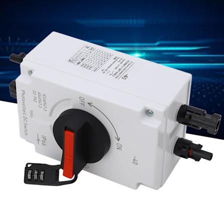 PV Solbryter 32A 4P IP66 Vanntett Fotovoltaisk Isolatorkontakt med Passordlås DC1000V