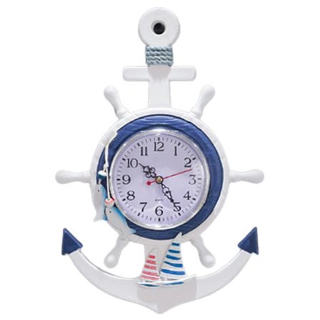 Middelhavsinspireret Anker Vægur Kreativt Ur Til Hjemmedekorering Til Stue Soveværelse Studie