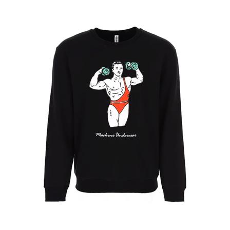Moschino Sweatshirts Sort, Herre, Størrelse: XL