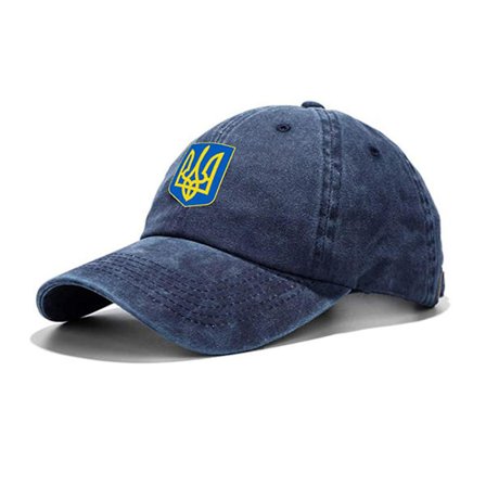 Klassisk Ukraine Denim Hat Med Metalspænde Retro Kasketter Behagelig At Bære