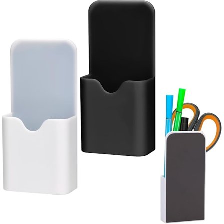 ING 2-pak magnetisk blyantholder magnetisk blyantholder penneholder magnetisk penneholder penneholder opbevaringsboks til whiteboard skabstilbehør