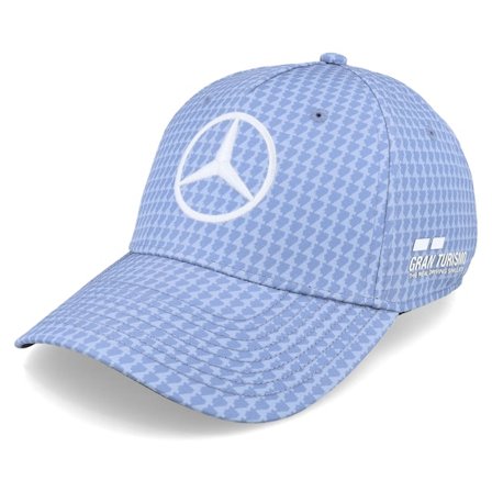Formula One - Motor Azul adjustable Boné - Mercedes AMG F1 23 Hamilton Denim Blue Adjustable @ Hatstore