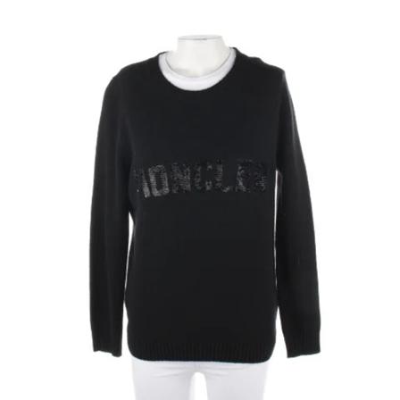 Moncler Pre-owned, Pre-owned Wool tops Zwart, Dames, Maat:S,wol