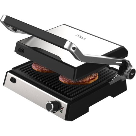 Hâws Møn Proff bord-/paninigrill, rostfri/svart | Köksmaskiner > Smörgåsgrillar > Paninigrill | Bagaren och Kocken